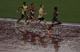 Heavy rain blinded bespectacled Okon, causing Wayde to panic for handover