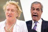 Rod Stewart Faces Backlash After Voicing Support For Nigel Farage In Run-Up To Glastonbury