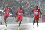 Akani Simbine off the podium at wet Lausanne Diamond League meet