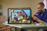No water, no fish, yet LEGO’s aquarium set makes waves