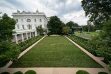 New Photos Reveal Iconic White House Rose Garden Paved Over After Trump Makeover