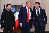 Emmanuel Macron Reacts To Trump's Hot Mic Comment On Putin