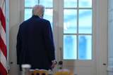 Trump Gets Up, Walks Away From Meeting To Stare Out Window At Ballroom