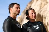 French couple plan three-month relay swim across Atlantic Ocean