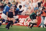 Blast from the past: Chester Williams has a field day against Samoa