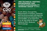 South Africa to host second G20 environment and climate meeting