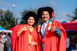 In sickness and health — and crossing the PhD line together