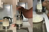 Lazy or smart? Woman cooks pap in electric kettle – WATCH