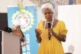 SABC takes TV news presenter off air after heated exchange with Ramphele on Gaza war