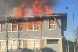 WATCH: Home Affairs office on fire!
