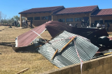 Strong winds blow off roofs of schools, homes