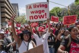Workers take to the streets on World Day for Decent Work