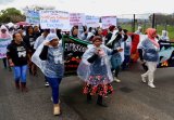 Women, evicted from farms, march for housing