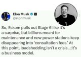 Did Elon Musk really tweet about load shedding?