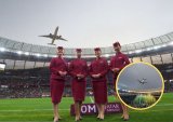 Qatar Airways performs DHL Stadium flyover at historic Boks game