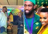 Siya Kolisi reunites with Zozi Tunzi after THAT viral moment