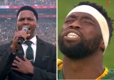 Siya Kolisi sings his heart out during Springbok national anthem