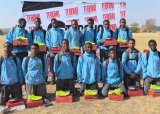 Sundowns star gives back to boys at his former school