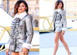 Zendaya stuns in metallic mini at Paris Fashion Week