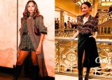 Zoe Saldaña radiates elegance at Paris art opening