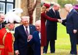 Donald Trump welcomed by British royals at Windsor Castle