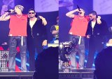 Chris Brown and Usher share emotional onstage reunion