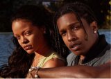 A$AP Rocky celebrates with Rihanna after being found not guilty