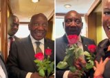 Ramaphosa charms Valentine’s Day: ‘These guys don’t give you flowers’