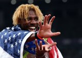 Lyles wins fourth successive 200m gold, Jefferson-Wooden lands sprint double