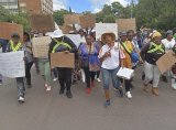 Elderly people march in Pretoria, demanding houses