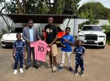 Promise kept: Hadebe gives away his new Lionel Messi jersey