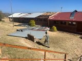 Parents stop children going into roofless classrooms at school