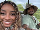 WATCH | From feeding elephants to spotting lions — Simone Biles and Jonathan Owens honeymoon in Mzansi