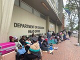 Unemployed teachers camp outside KZN education department