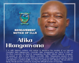 BEREAVEMENT NOTICE OF CLLR AFIKA HLANGANYANA