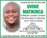UVIWE MATIKINCA