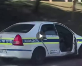 WATCH | Police car on the road with no door — here’s what happened