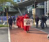 Protest against fossil fuels at African Energy Week