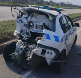Traffic officer, three others injured in freeway pile-up