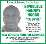 SIPHELELE HANNEY NCOBO