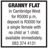 GRANNY FLAT- CAMBRIDGE