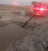 Boy drowns in open construction hole