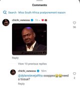 Chidimma mocks news of Miss SA organisation ‘downfall’?