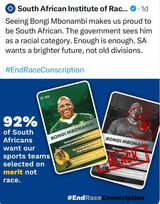 Bongi Mbonambi race quota post sparks backlash