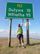 Education activist lets his feet do the talking
