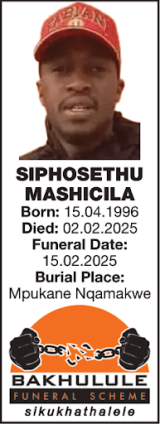 SIPHOSETHU MASHICILA