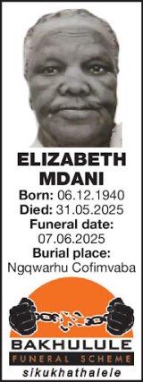 ELIZABETH MDANI