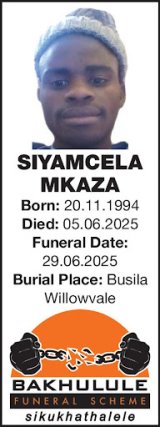 SIYAMCELA MKAZA