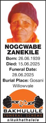 NOGCWABE ZANEKILE