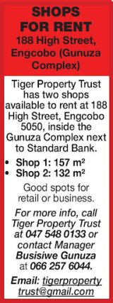 SHOPS FOR RENT